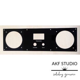 aluminiowy panel do maszyny czarny