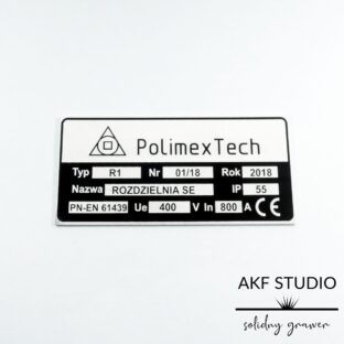 iala tabliczka maszynowa grawerowana