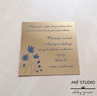 dzien nauczyciela tabliczka dedykacja grawerowana