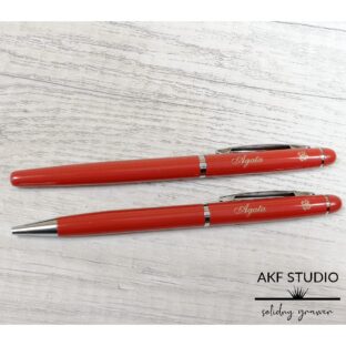 rawerowany laserem dlugopis upominek