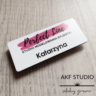 identyfikator imienny kolorowy druk magnes