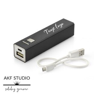 laserowy grawer logo na powerbanku