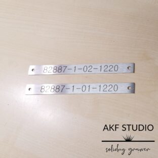 oznaczniki na kable tabliczki grawerowane stal nierdzewna