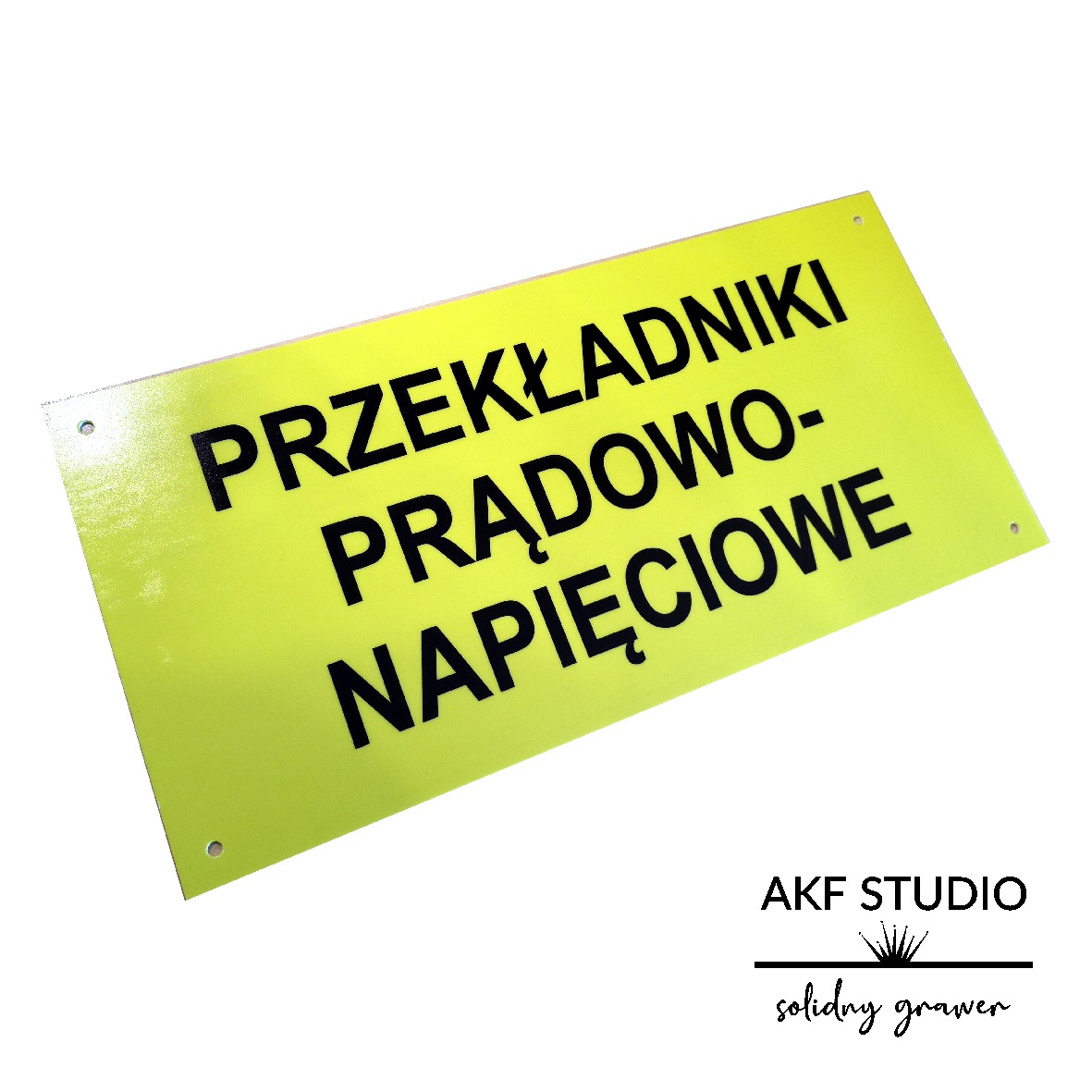 tablica informacyjna przekladnik pradowy druk uv