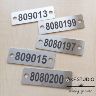 tabliczki stalowe z numeracja grawer laserem